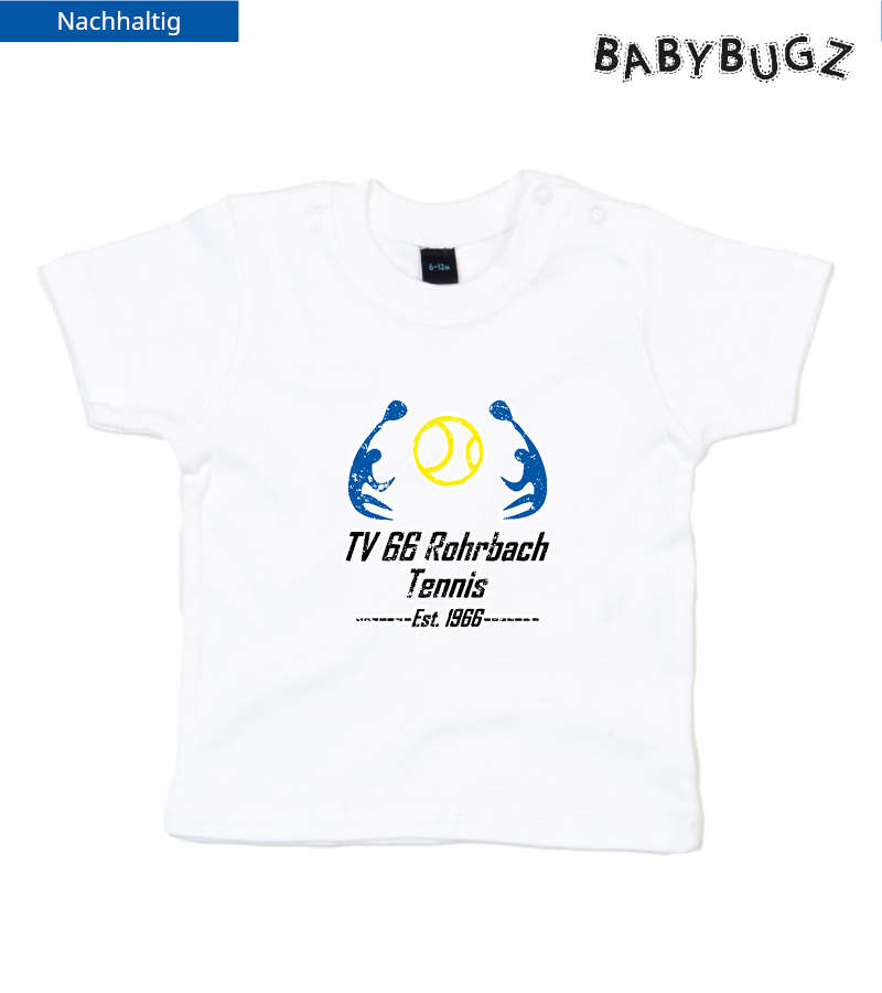Babybugz Baby T-Shirt White "Uwe"