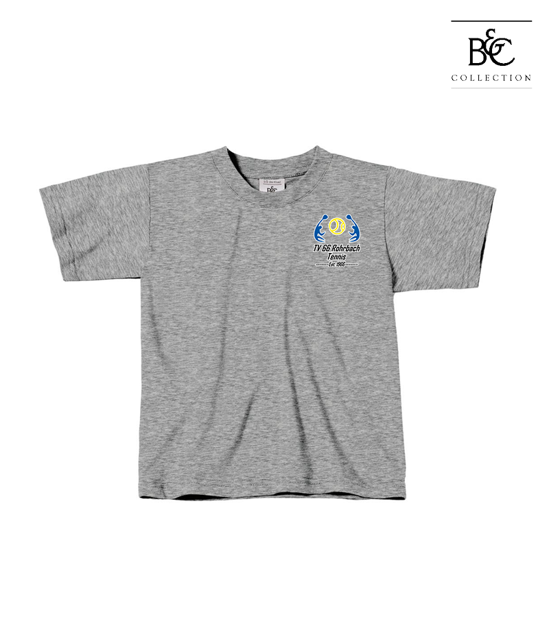 B&C Kinder T-Shirt Sports Grey "Anton"