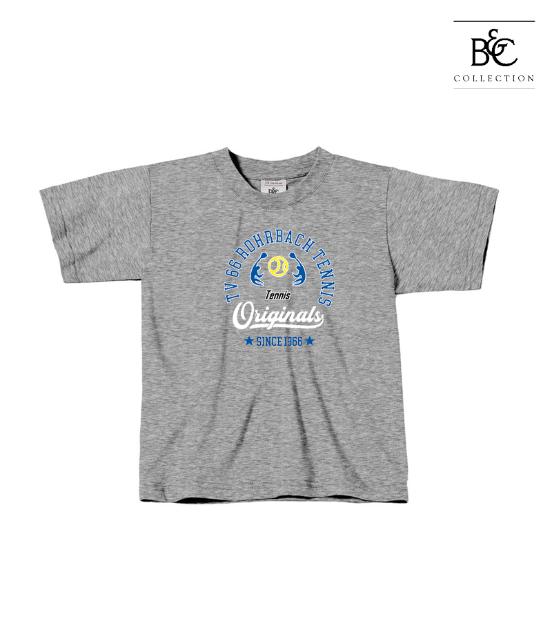 B&C Kinder T-Shirt Sports Grey "Jacob"