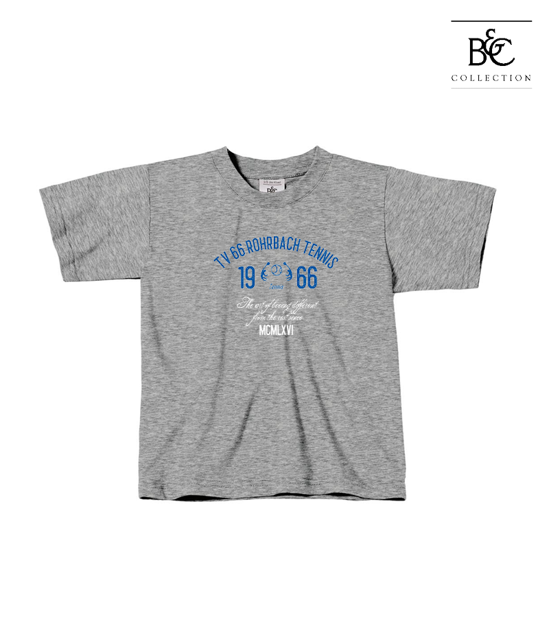 B&C Kinder T-Shirt Sports Grey "Isack"