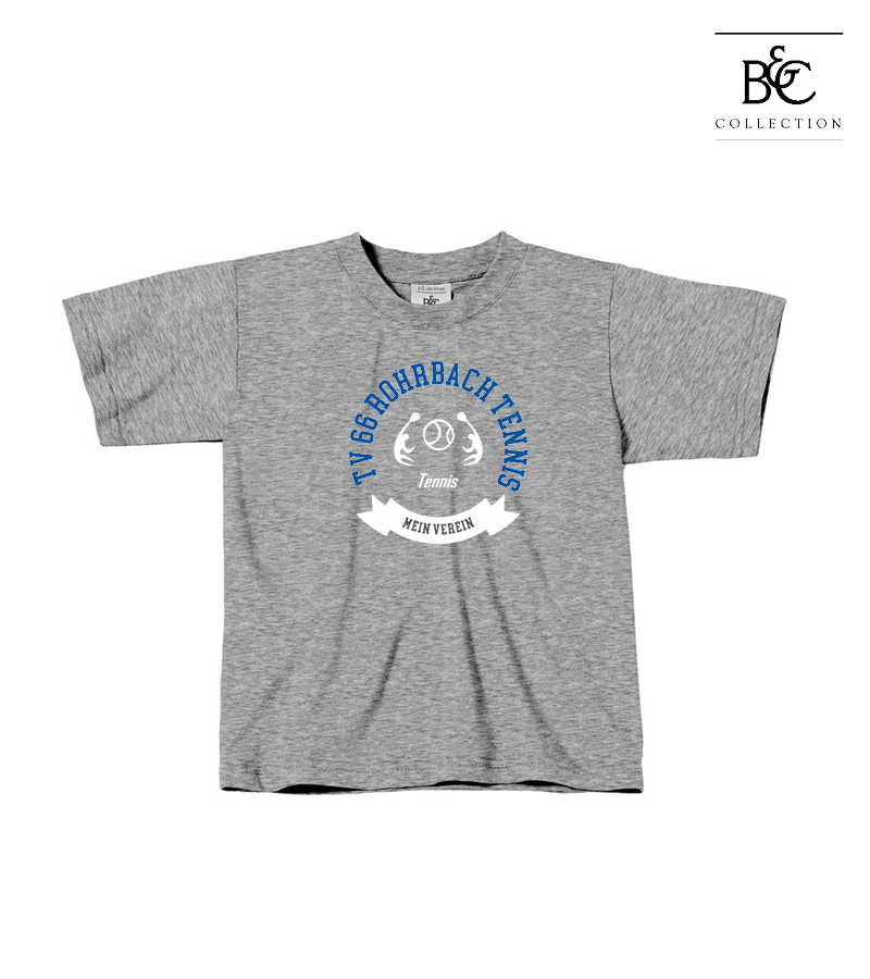 B&C Kinder T-Shirt Sports Grey "Bono"