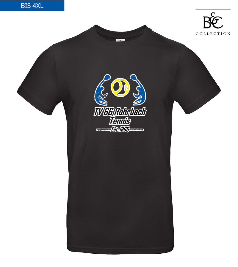 B&C Herren T-Shirt Black "Uwe Frontprint"