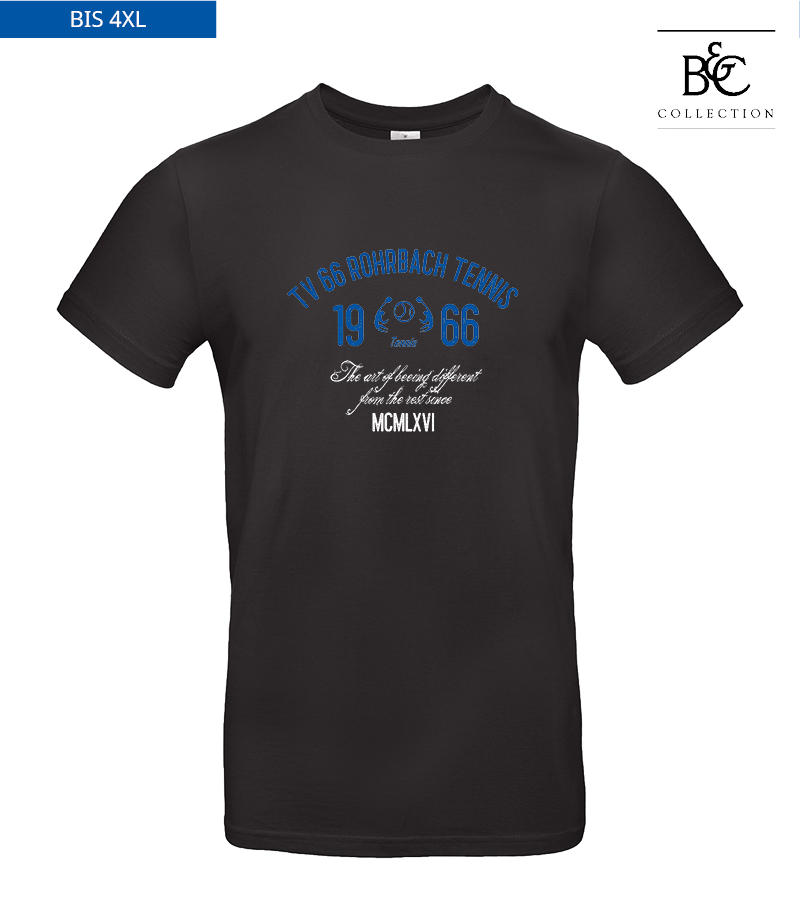 B&C Herren T-Shirt Black "Isack"