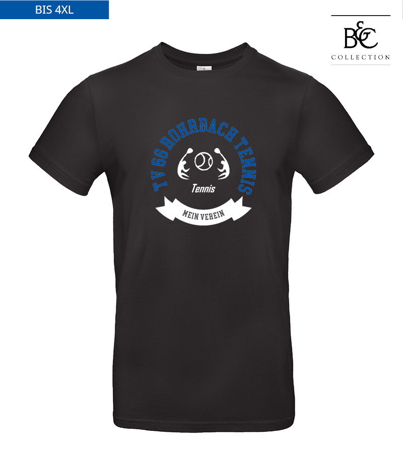 B&C Herren T-Shirt Black "Bono"