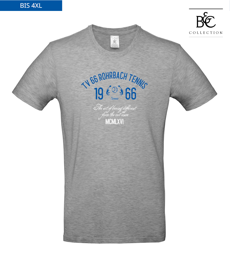 B&C Herren T-Shirt Sports Grey "Isack"