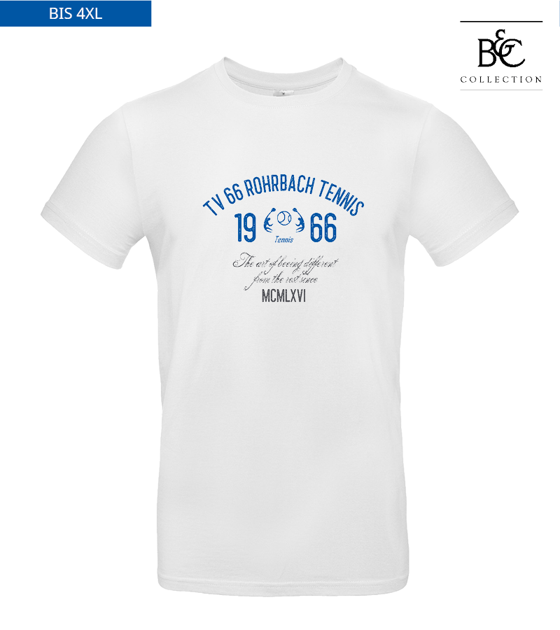 B&C Herren T-Shirt White "Isack"