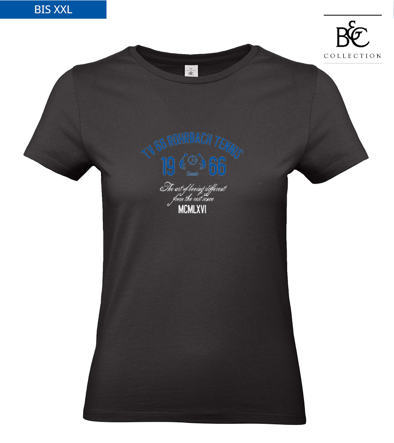B&C Damen T-Shirt Black "Isack"