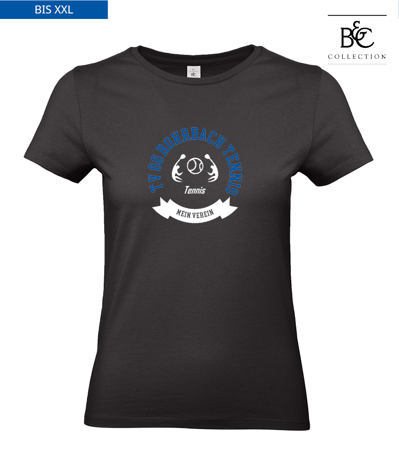 B&C Damen T-Shirt Black "Bono"