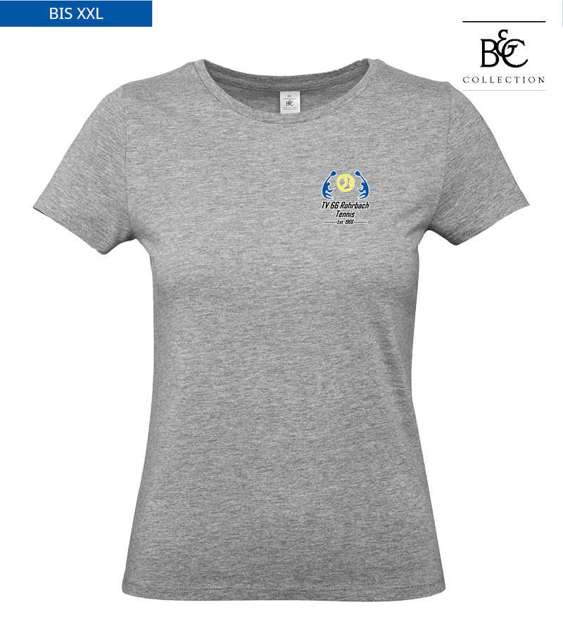 B&C Damen T-Shirt Sports Grey "Anton"