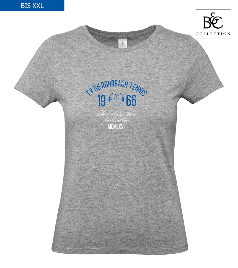 B&C Damen T-Shirt Sports Grey "Isack"