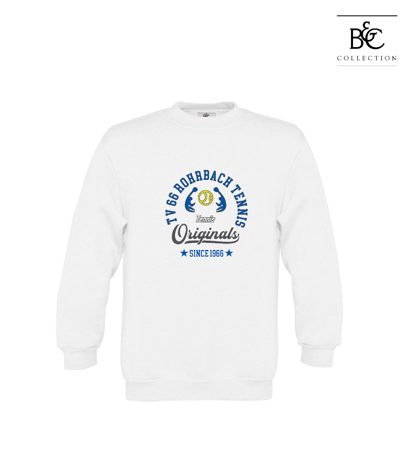 B&C Kinder Sweatshirt White "Jacob"