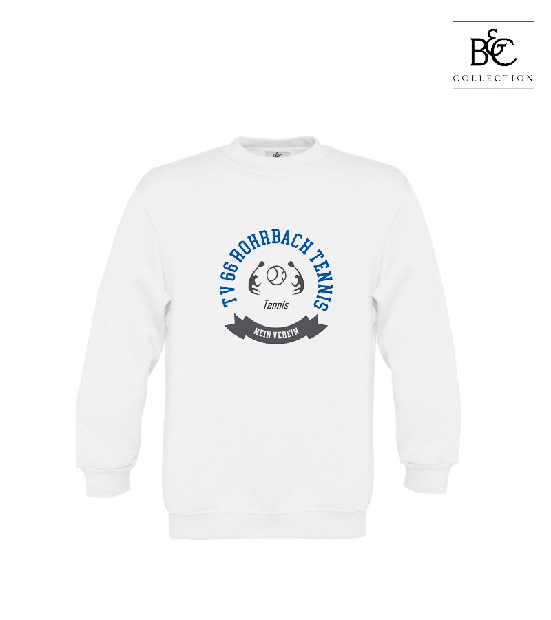 B&C Kinder Sweatshirt White "Bono"