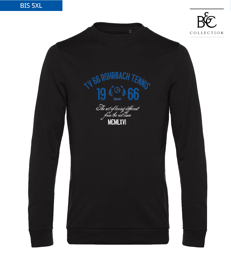 B&C Herren Sweatshirt Black Pure "Isack"