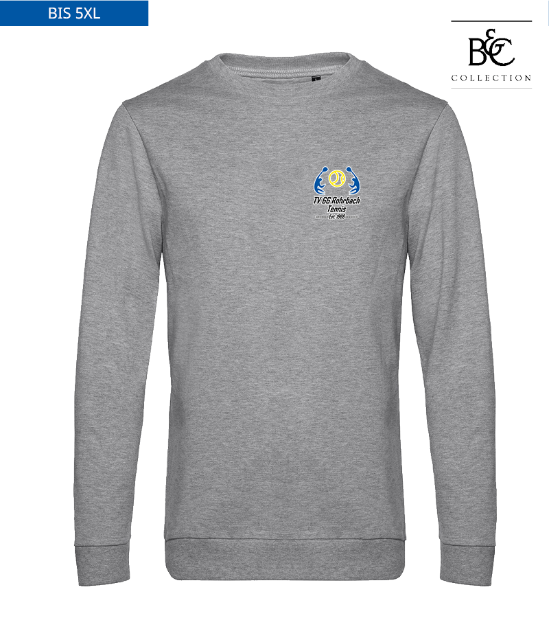 B&C Herren Sweatshirt Heather Grey "Anton"