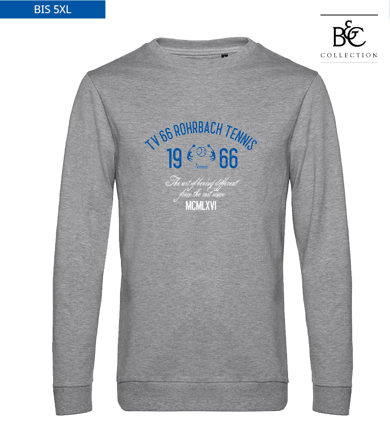 B&C Herren Sweatshirt Heather Grey "Isack"