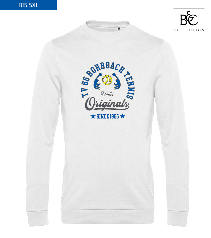 B&C Herren Sweatshirt White "Jacob"