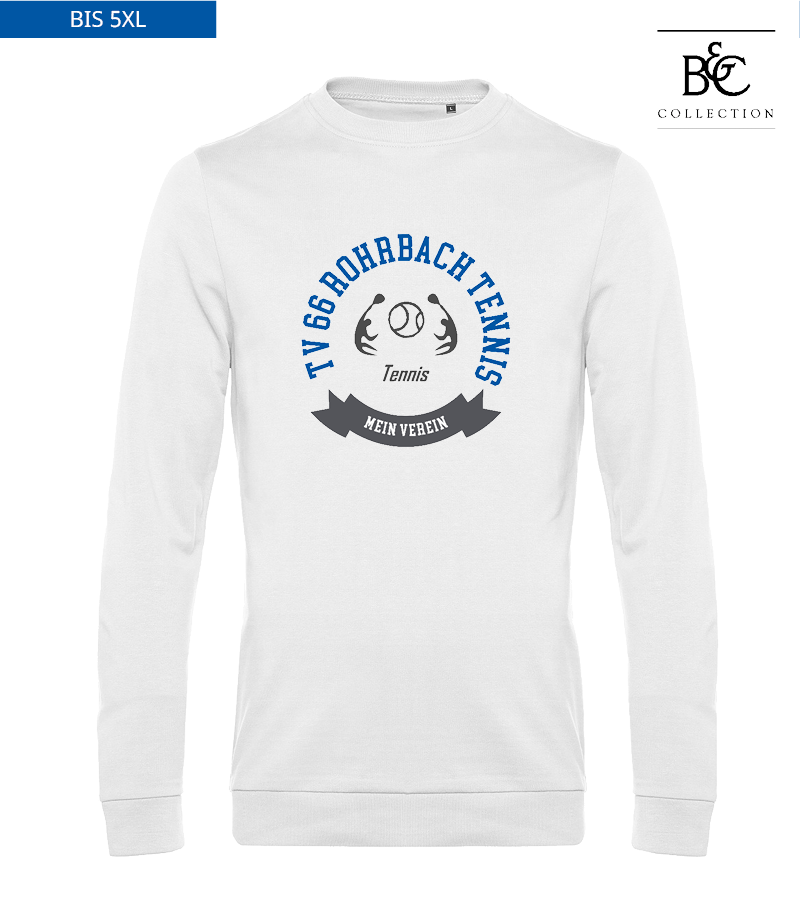 B&C Herren Sweatshirt White "Bono"