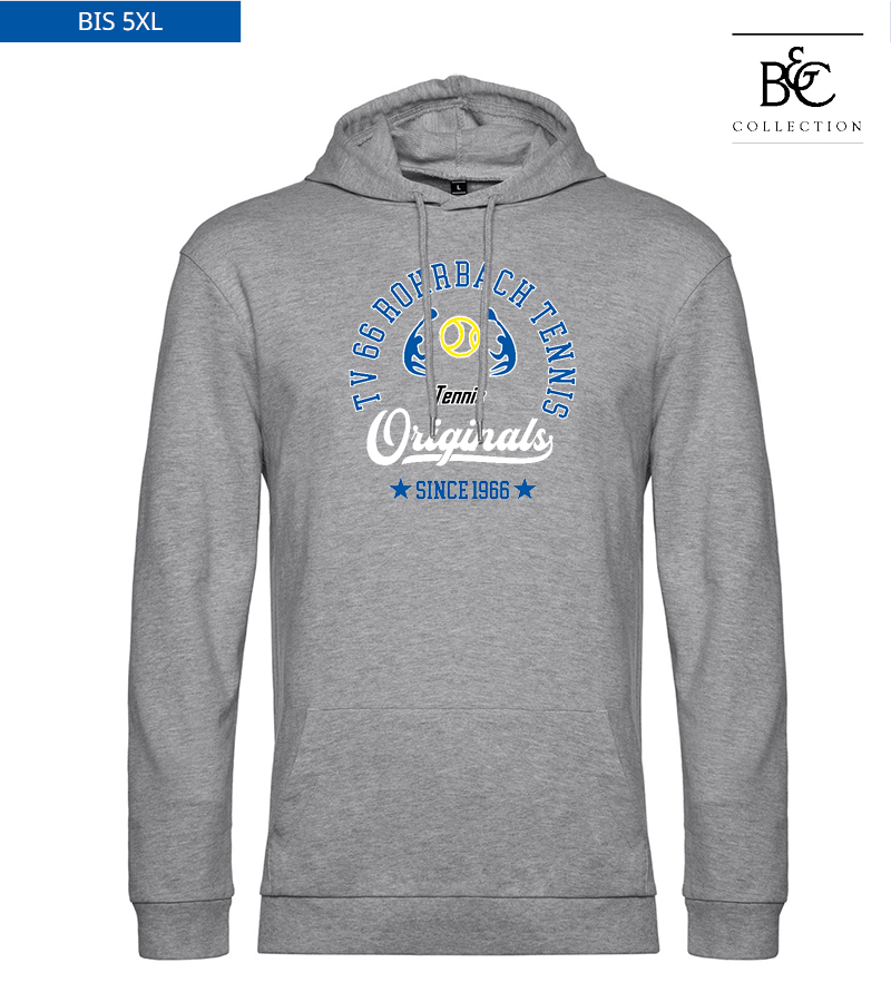 B&C Herren Hoodie Heather Grey "Jacob"