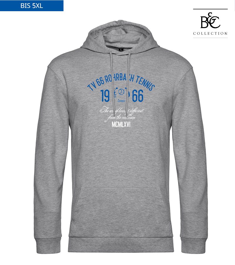 B&C Herren Hoodie Heather Grey "Isack"