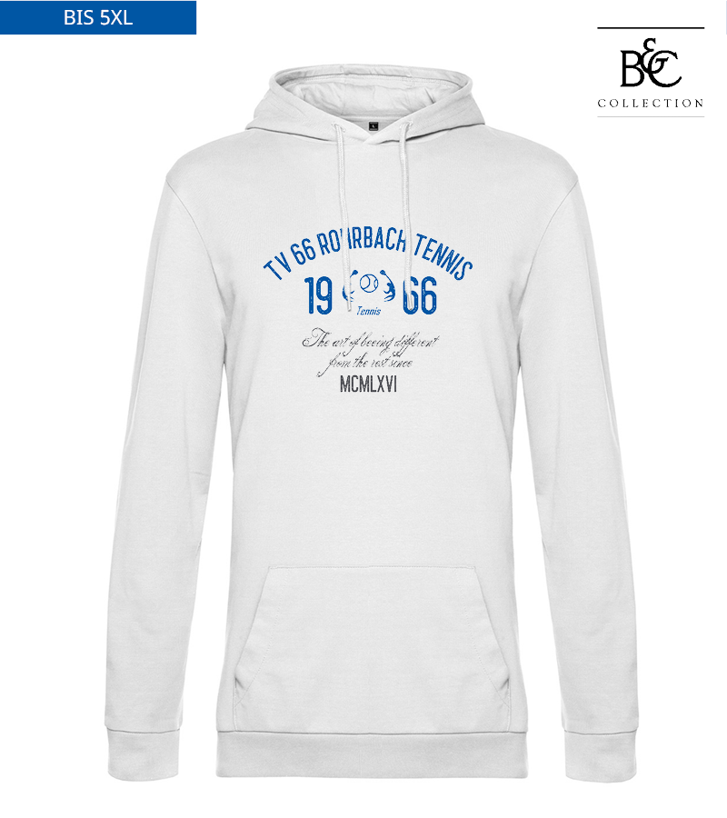 B&C Herren Hoodie White "Isack"