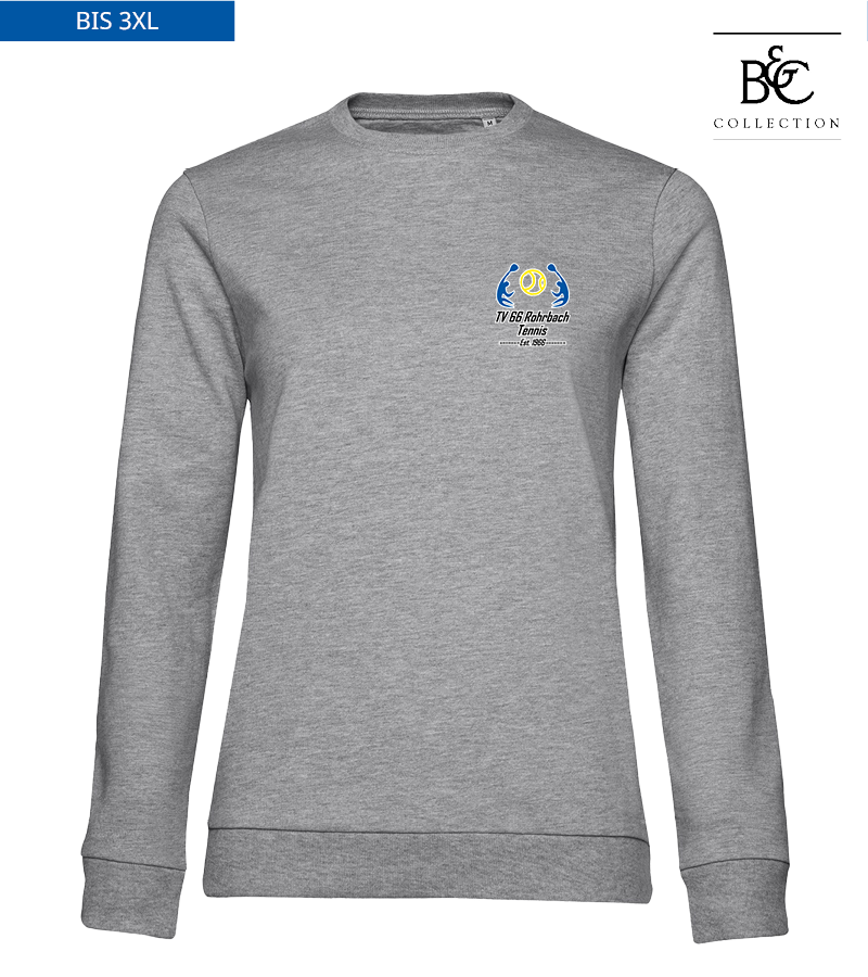 B&C Damen Sweatshirt Heather Grey "Anton"