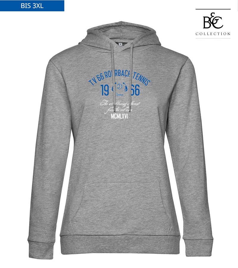 B&C Damen Hoodie Heather Grey "Isack"