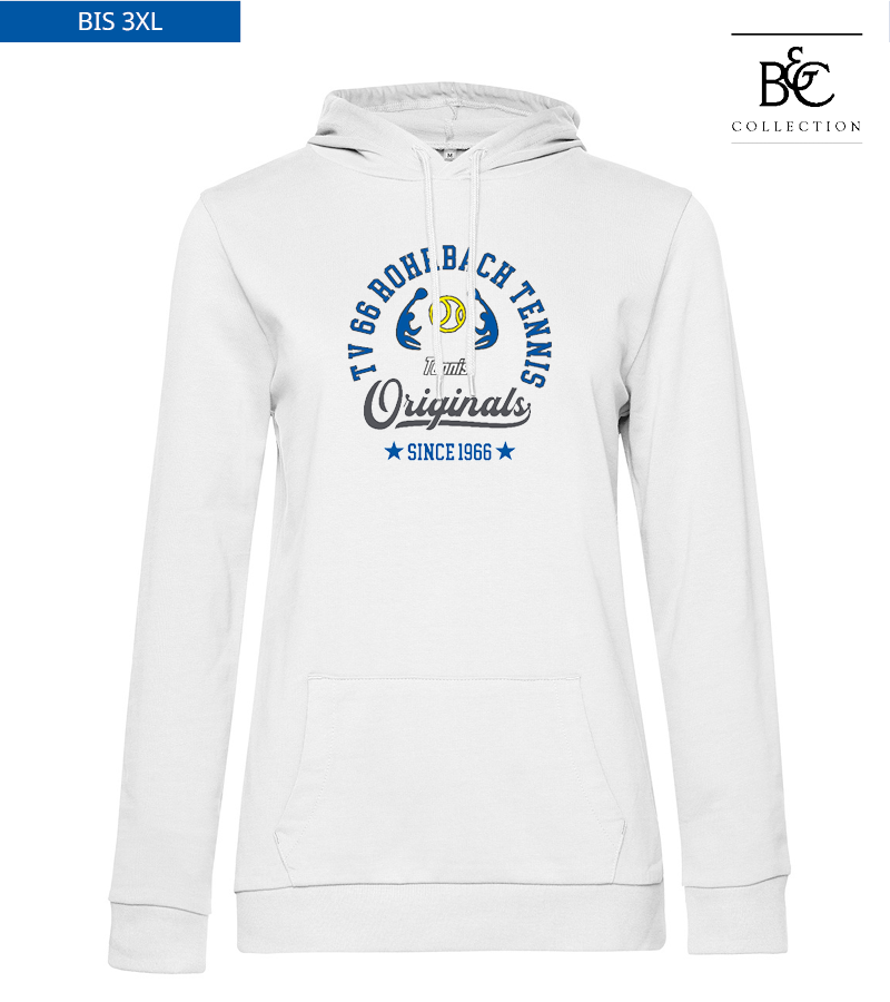 B&C Damen Hoodie White "Jacob"