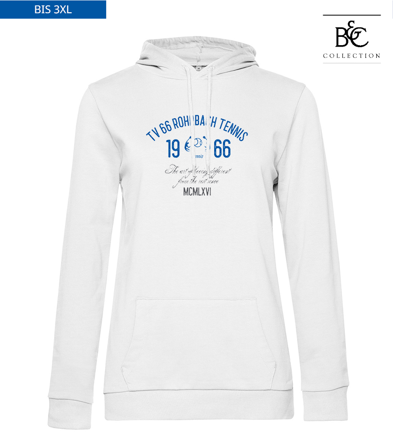 B&C Damen Hoodie White "Isack"