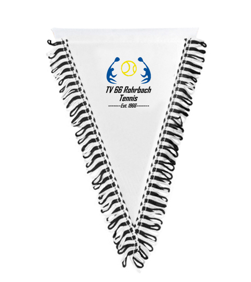 Wimpel dreieckig Black White "Anton"