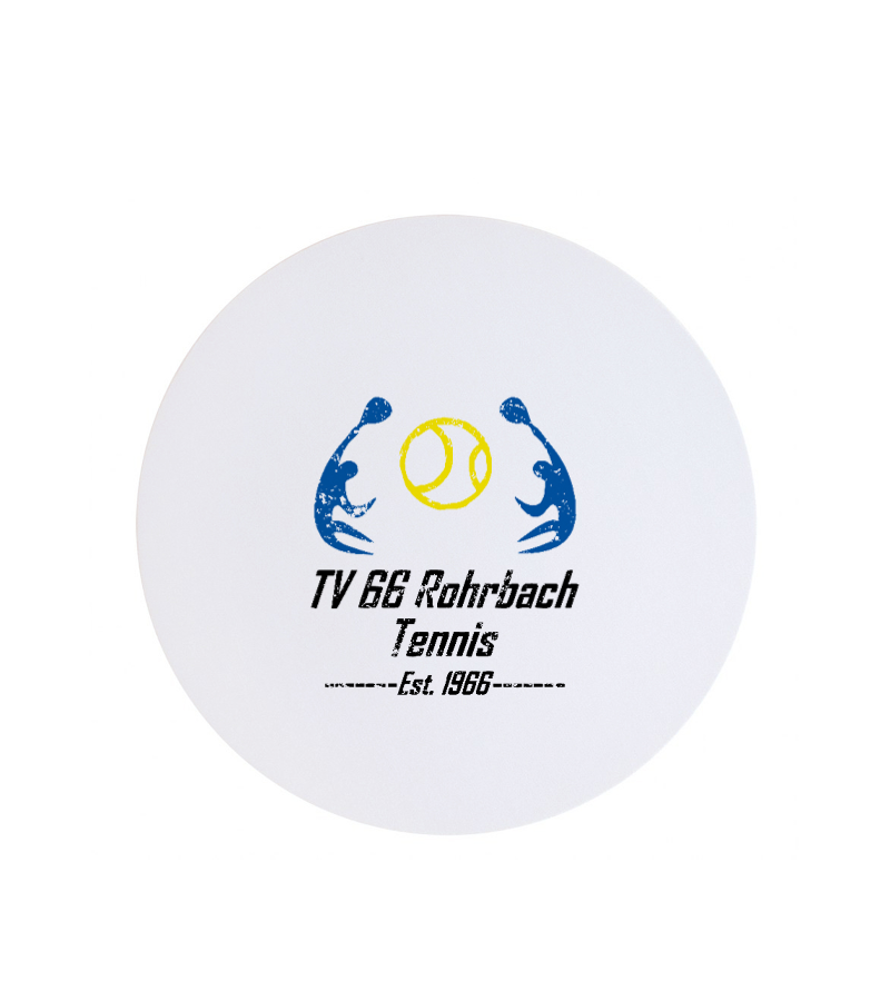 Textil Mousepad Rund White "Uwe"