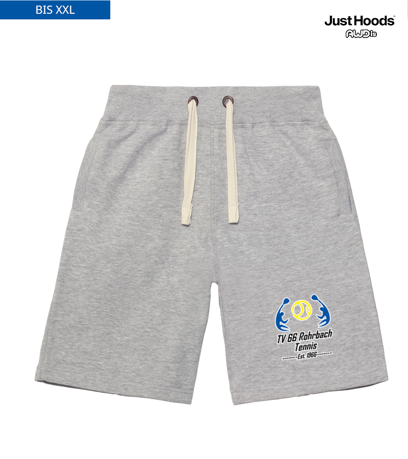 Just Hoods Herren Shorts Heather Grey "Anton"
