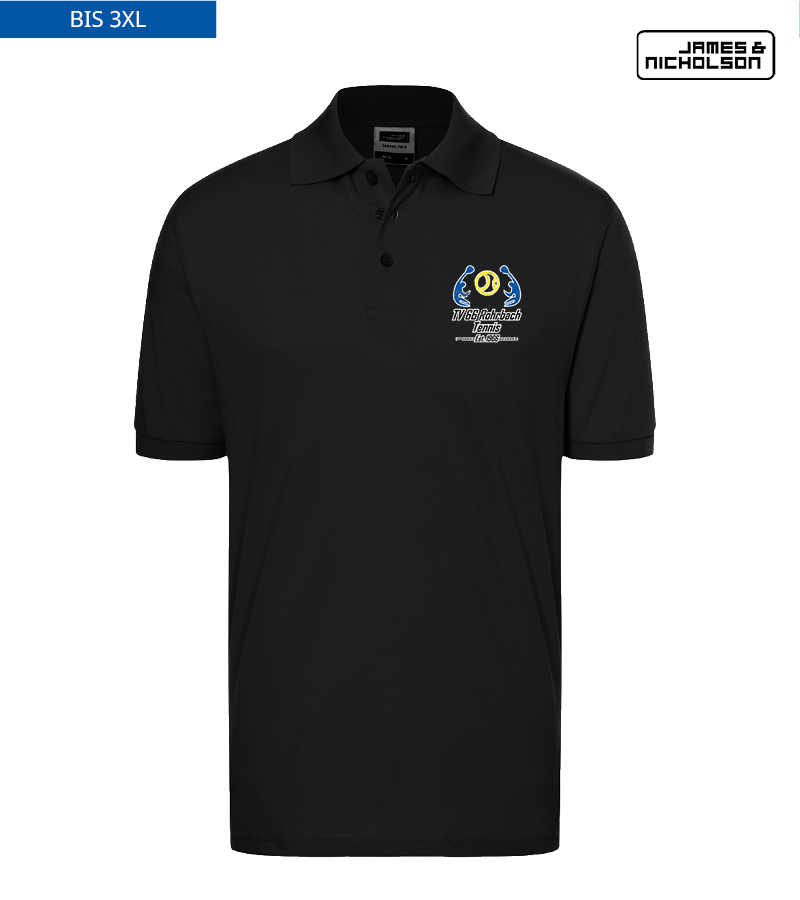 J+N Herren Polo-Shirt Black "Uwe"