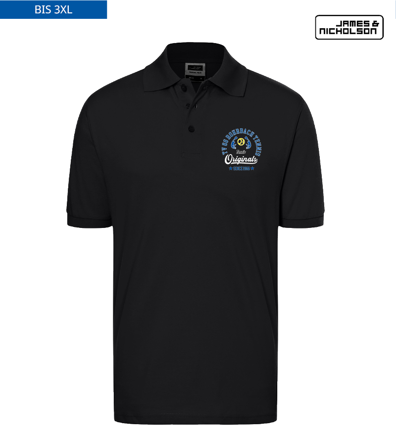 J+N Herren Polo-Shirt Black "Jacob"
