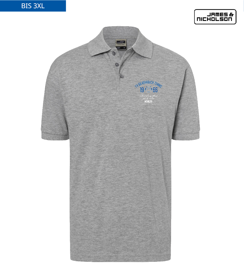 J+N Herren Polo-Shirt Heather Grey "Isack"