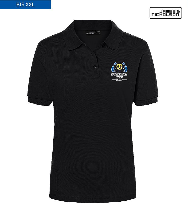 J+N Damen Polo-Shirt Black "Anton"
