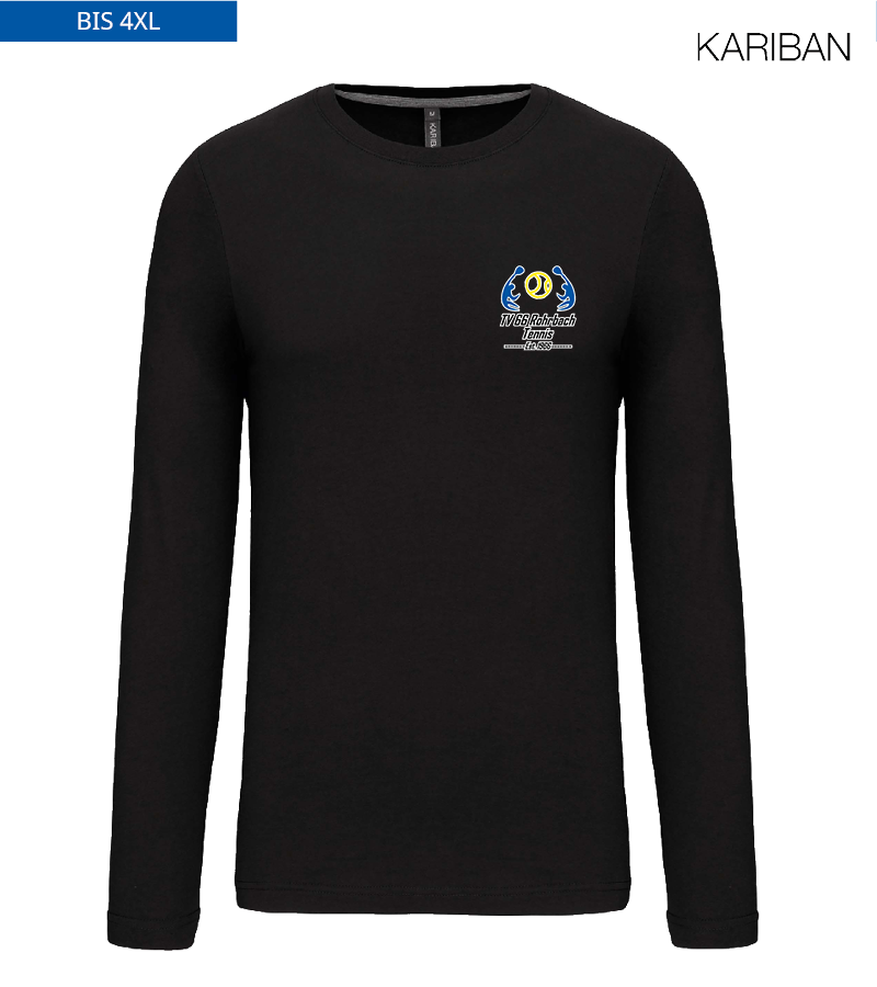 Kariban Herren Langarmshirt Black "Anton"