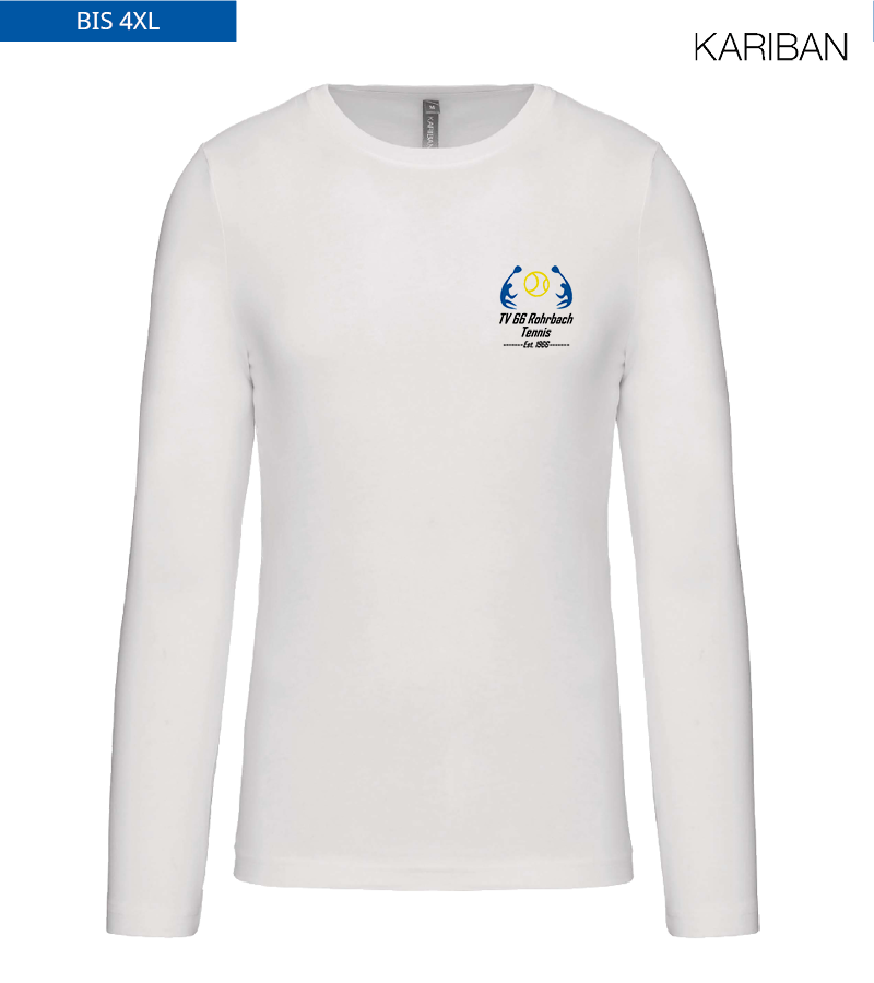 Kariban Herren Langarmshirt White "Anton"