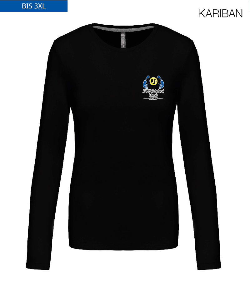 Kariban Damen Langarmshirt Black "Anton"