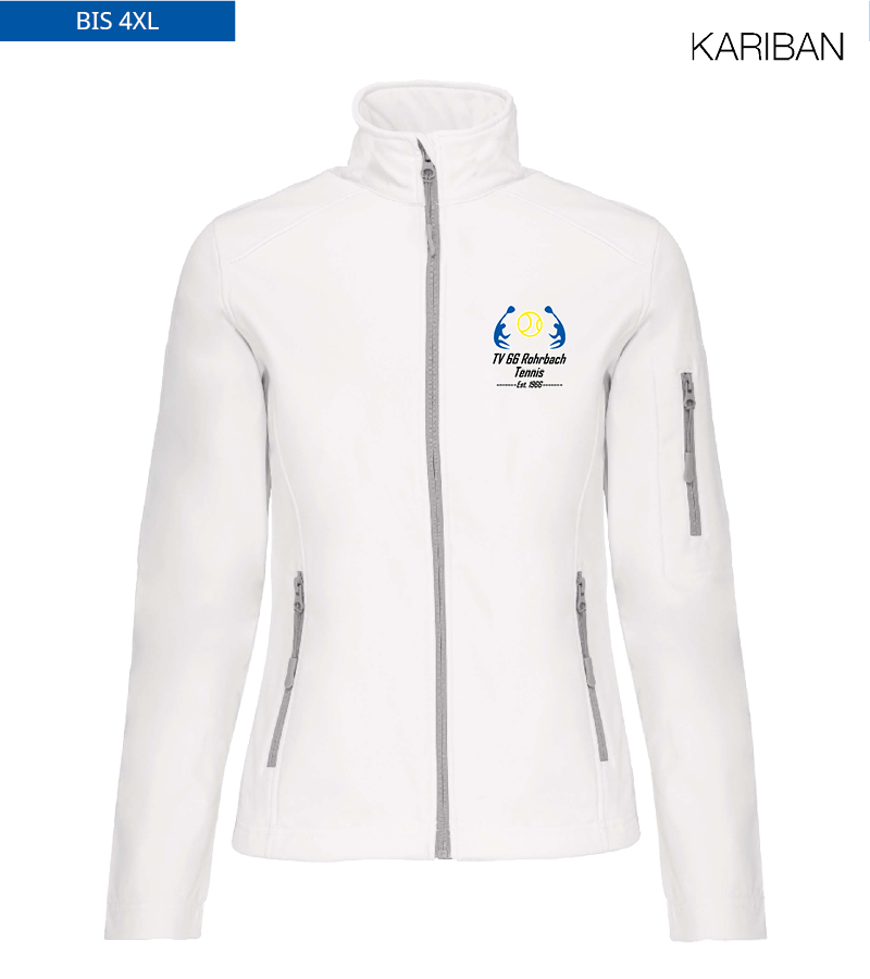 Kariban Damen Softshelljacke White "Anton"