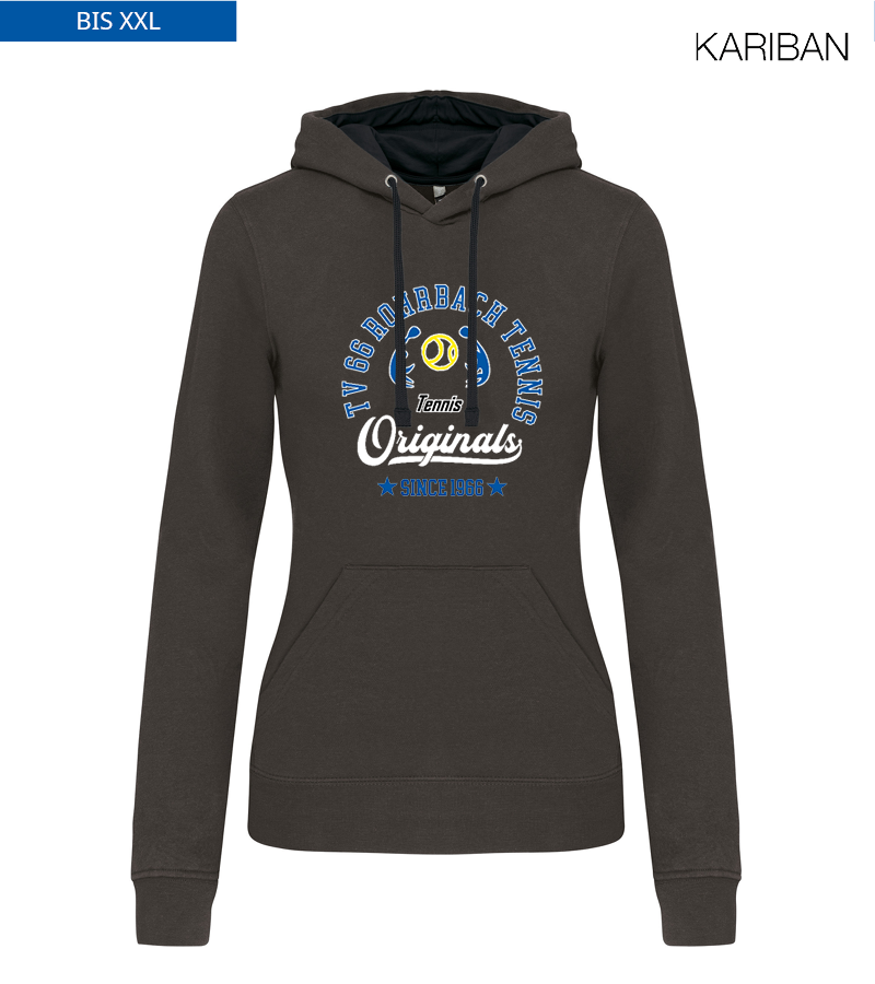 Kariban Damen Hoodie Dark Grey Black "Jacob"