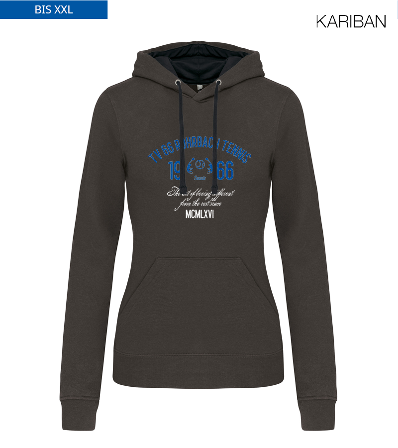 Kariban Damen Hoodie Dark Grey Black "Isack"