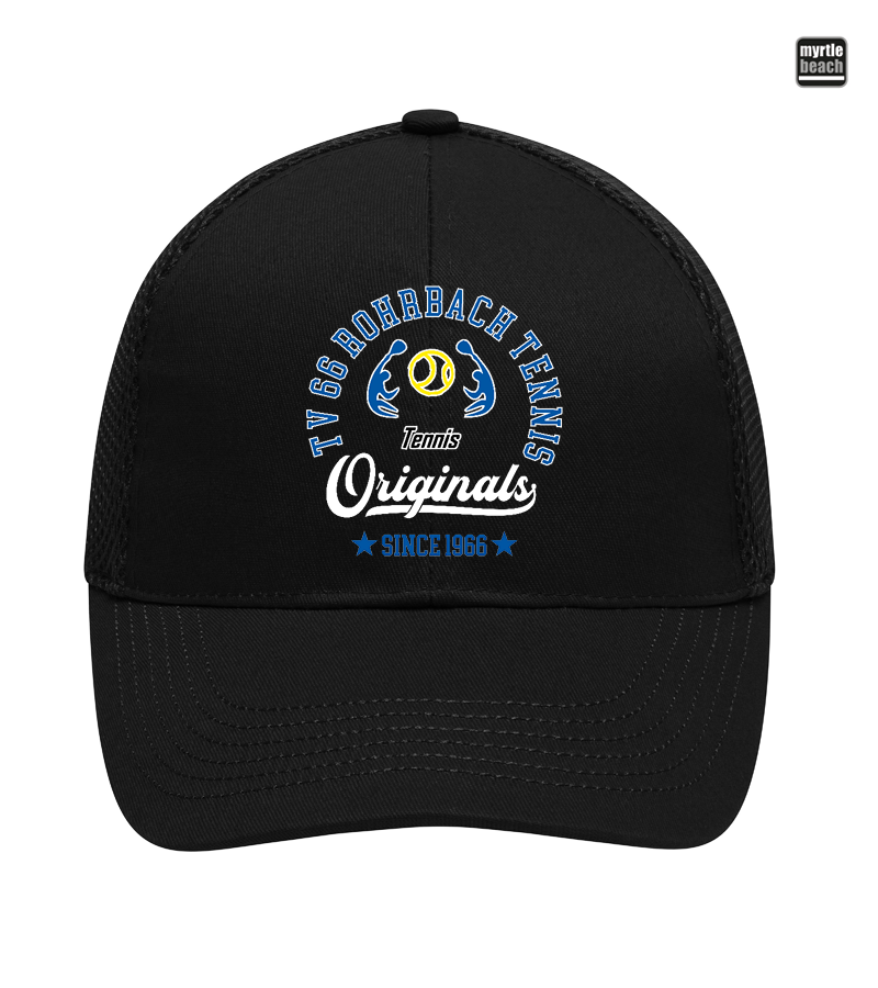 Myrtle Beach Unisex 6 Panel Air Mesh Cap Black "Jacob"