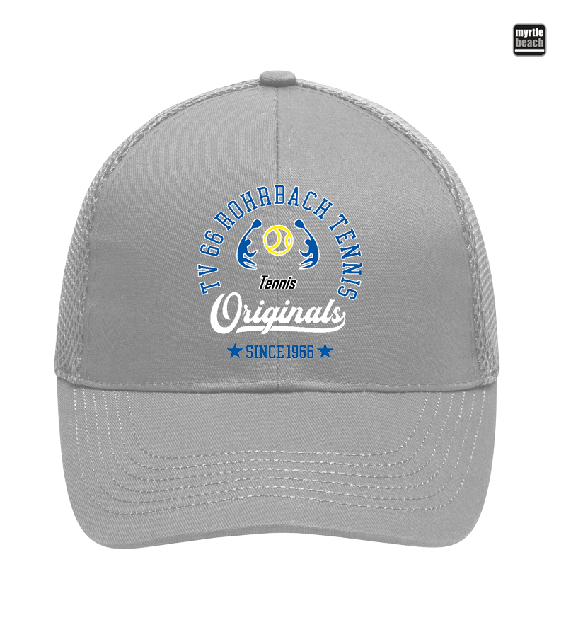 Myrtle Beach Unisex 6 Panel Air Mesh Cap Light Grey "Jacob"