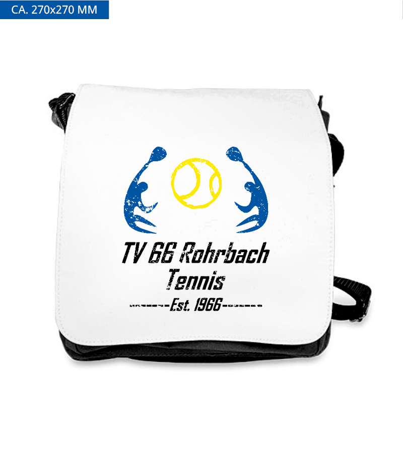 Schultertasche L Black "Uwe"