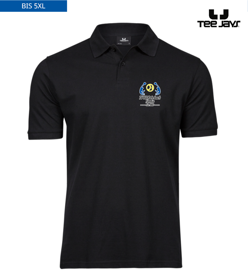 Tee Jays Herren Heavy Polo-Shirt Black "Anton"