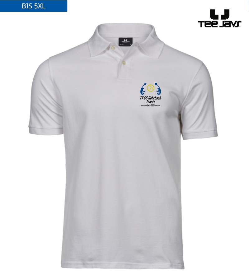 Tee Jays Herren Heavy Polo-Shirt White "Anton"
