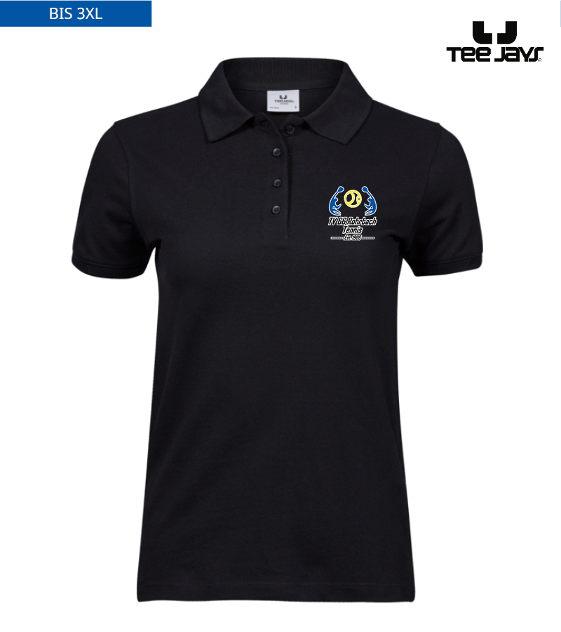 Tee Jays Damen Heavy Polo-Shirt Black "Anton"